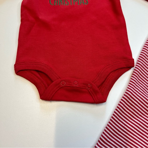 Starting Out 4PC Christmas Outfit, Red Romper, Reindeer Hat, Leggings, NB, NWT! - Picture 8 of 8
